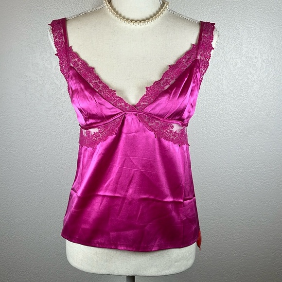 secret mission Tops - Secret Mission Rebel Silk & Lace Cami Size-M
